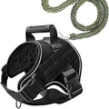 Blissnox Heavy-Duty Dog Harness with Handle - Adjustable Reflective Pet Vest for Service/Training Dogs, 4 Removable Patches, 4 Sizes & 4 Colors