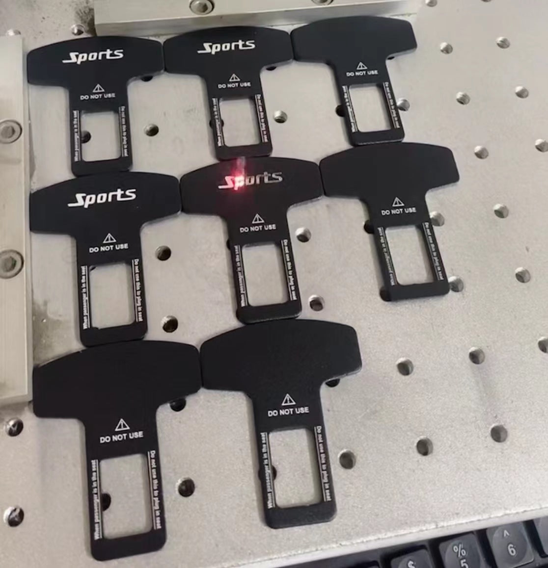 2-in-1 Car Seat Belt Buckle & Bottle Opener (Black*4pack, Zinc Alloy)