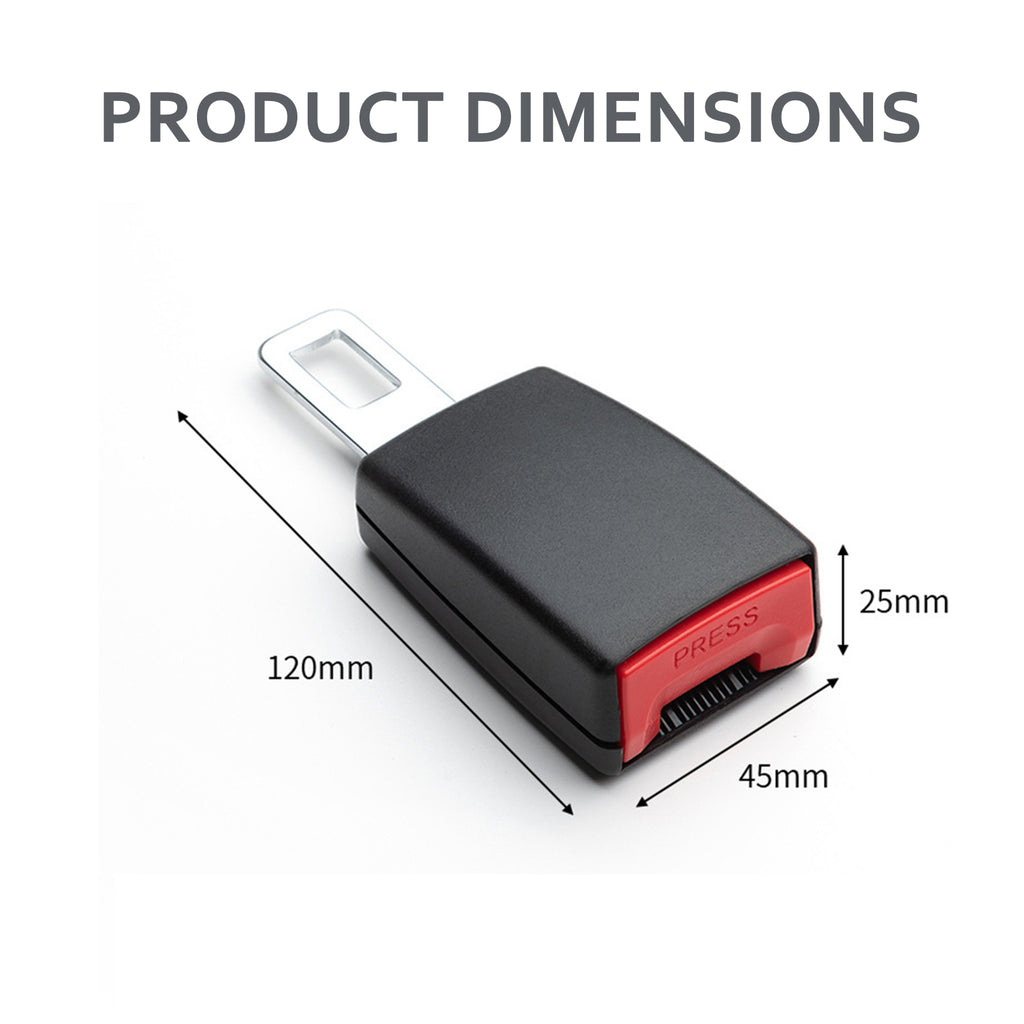 Car Seat Belt Extender Buckle *2pack: Universal Fit for Comfort &amp; Safety