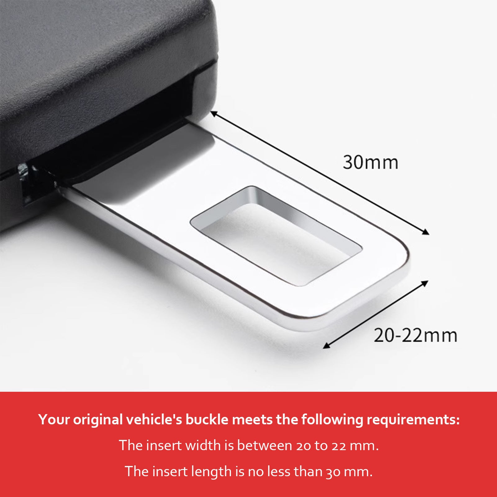 Car Seat Belt Extender Buckle *2pack: Universal Fit for Comfort &amp; Safety