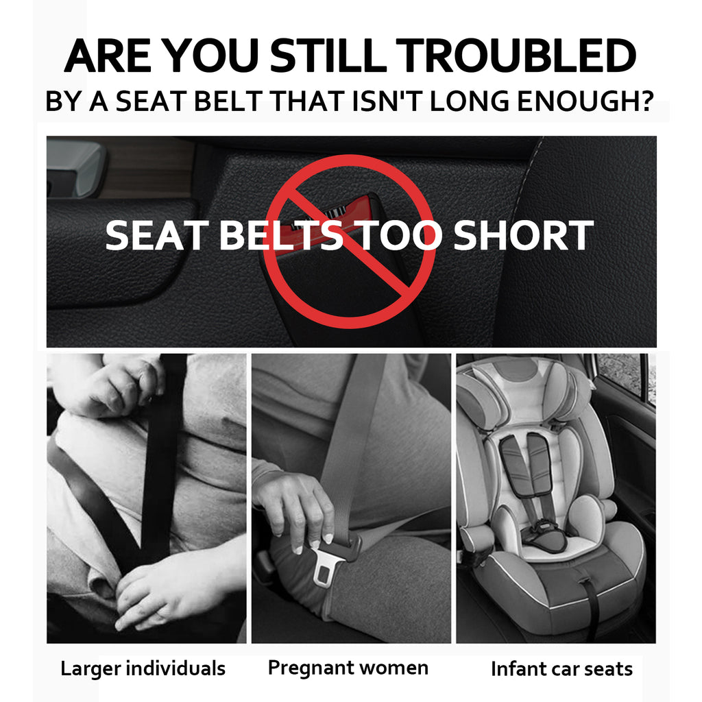 Car Seat Belt Extender Buckle *2pack: Universal Fit for Comfort &amp; Safety